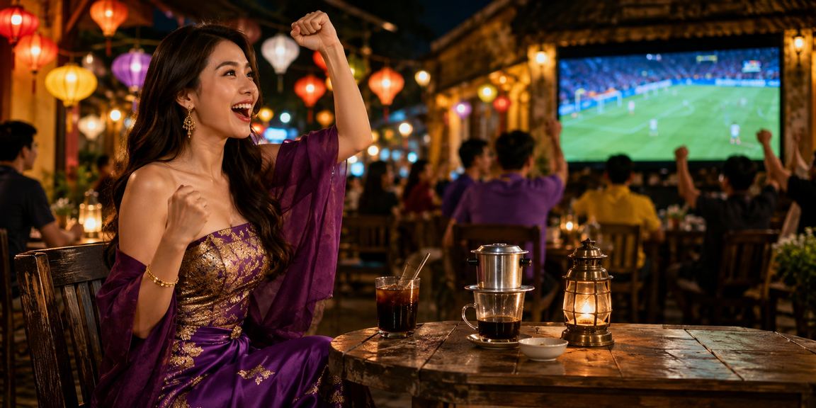 Người hâm mộ bóng đá tại Huế xem trực tiếp và theo dõi kèo cược trong không khí sôi động
